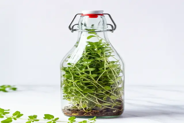 how to grow oregano in a glass bottle